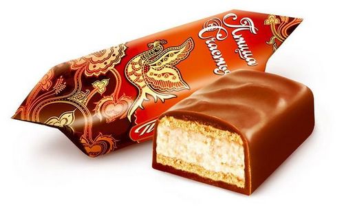 Птица счастья шоколадные вафельные конфеты (Победа)
